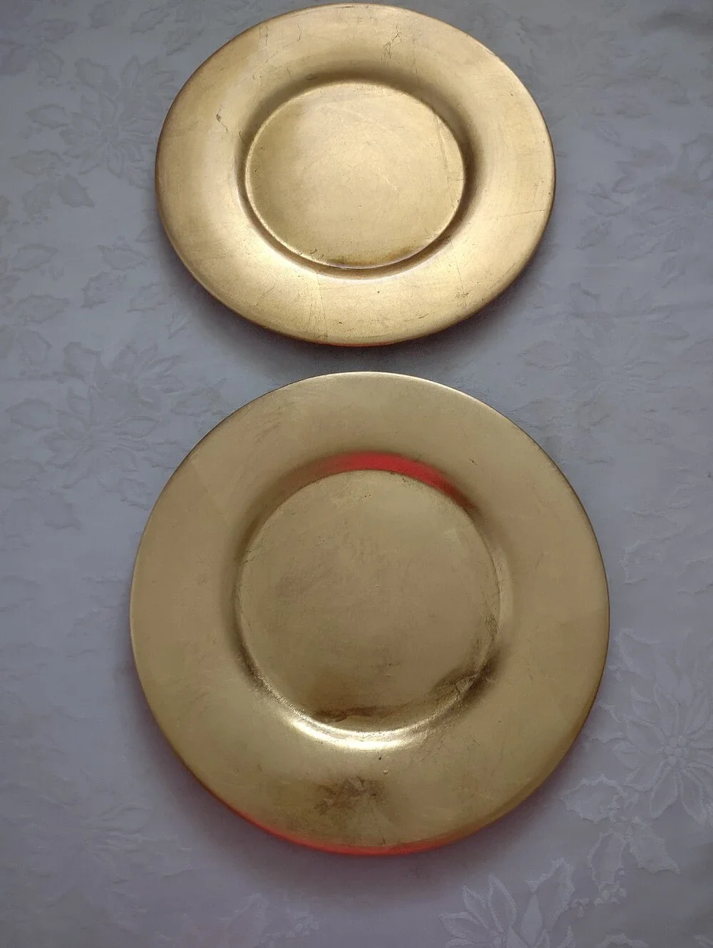 Gold Leaf Hand Applied Charger Plates Pier 1